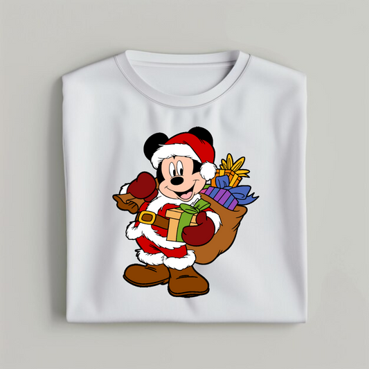 Christmas Mickey Santa T-Shirt for Disney Lovers 2024