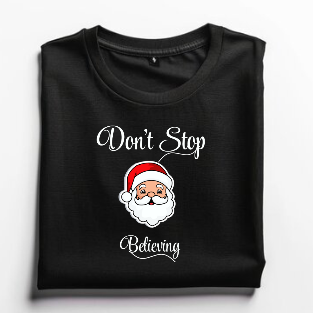 Don't Stop Believing Santa Unisex T-Shirt 2024