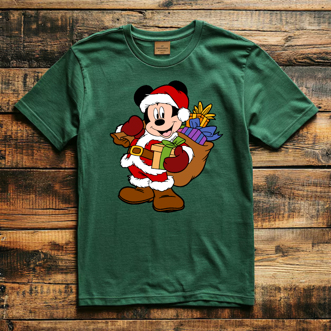 Christmas Mickey Santa T-Shirt for Disney Lovers 2024