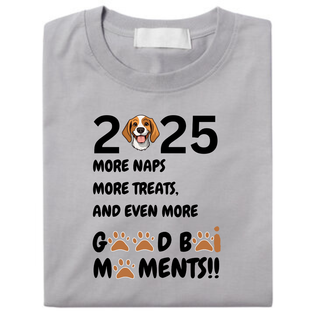 Happy New Year 2025 T-Shirt For Dog Lovers