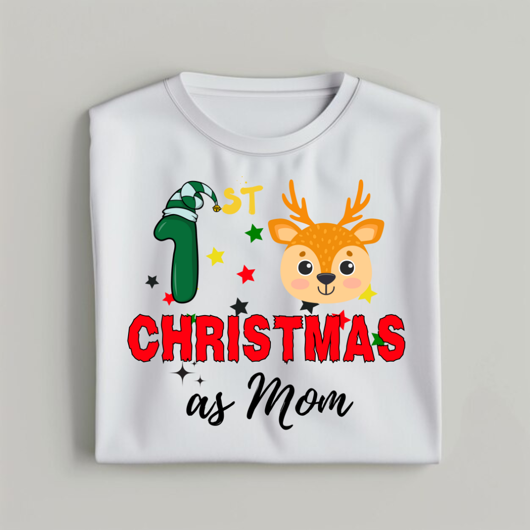 First Christmas As A MOM T-Shirt 2024