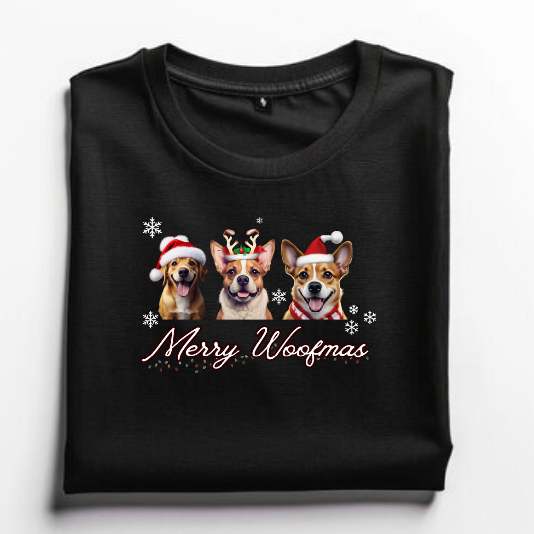 Merry WoofMas T-Shirt for Dog Lovers 2025