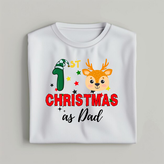 First Christmas As A DAD T-Shirt 2024