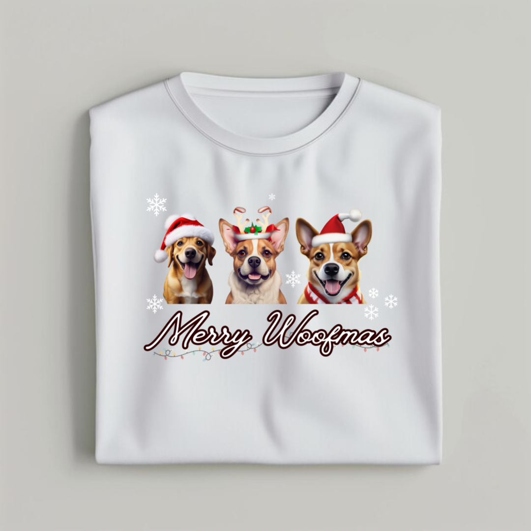 Merry WoofMas T-Shirt for Dog Lovers 2025